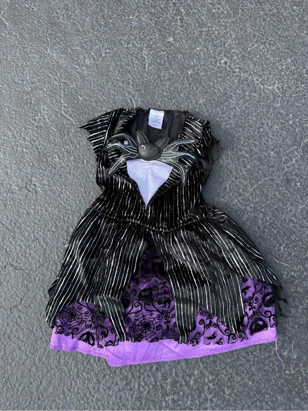 Disney The Nightmare Before Christmas Bat Halloween Costume Dress 3-4T